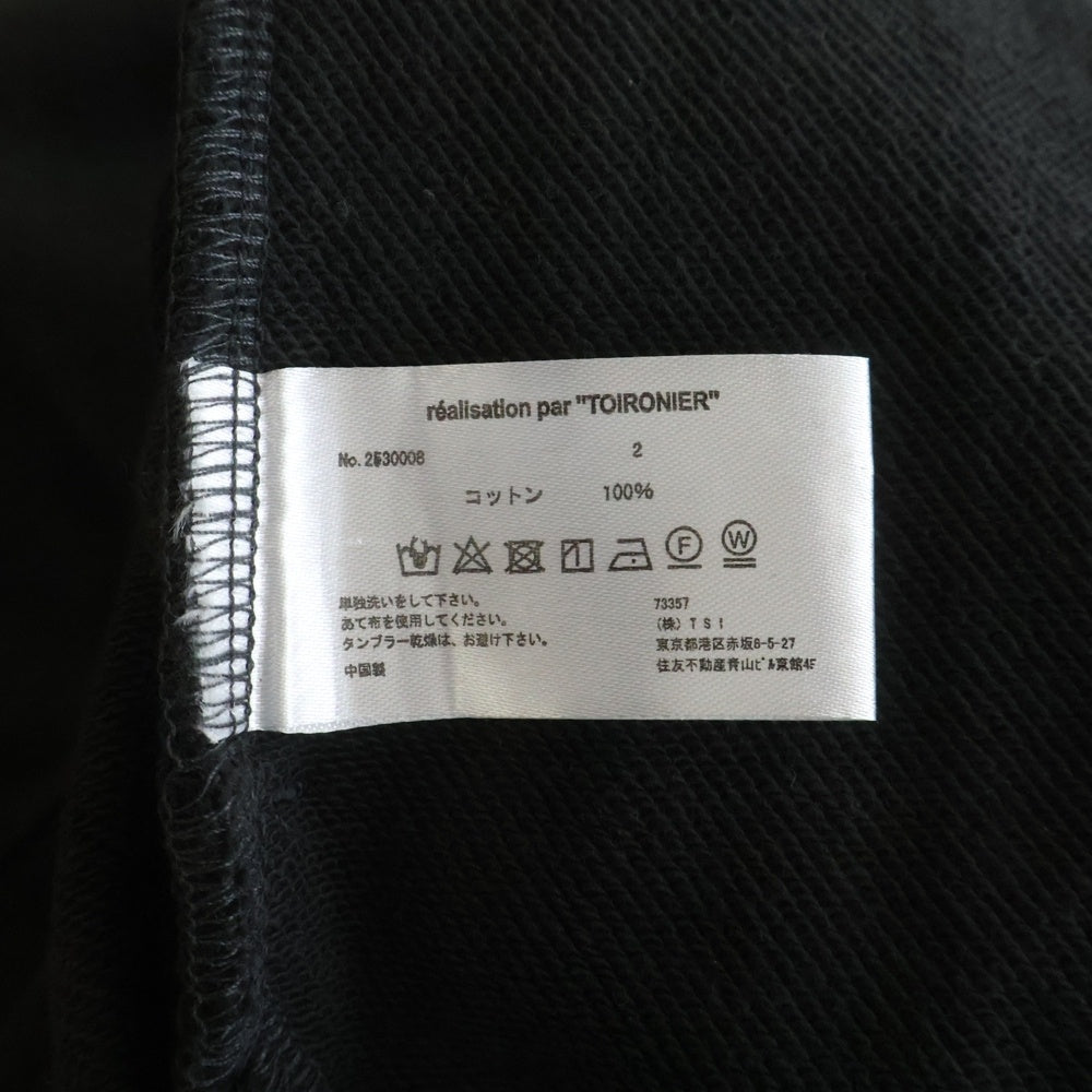 Toironier(トワロニエ) 25AW Half Zip Sweat Shirts ハーズジップ