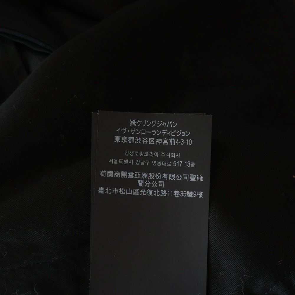 SAINT LAURENT PARIS(サンローランパリ) シャドーストライプ ドレススラックスパンツ 737996 Y1G01 ブラック