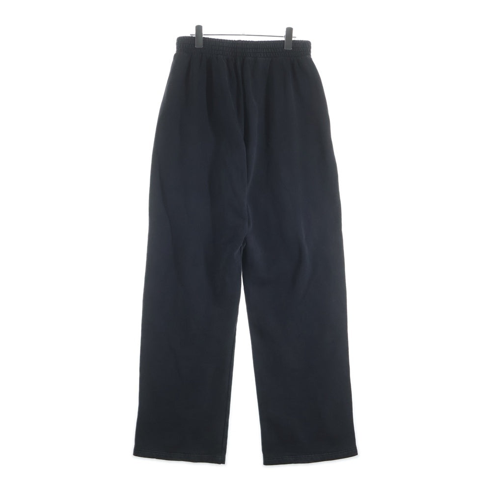 MARTINE ROSE(マーティンローズ) 24AW Wide Leg Track Pant ウォッシュドワイドスウェットトラックパンツ 606JS01002C ブラック