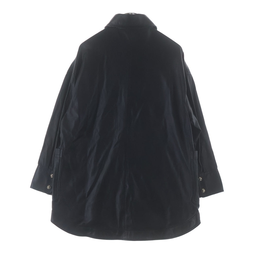 CHROME HEARTS(クロムハーツ) SHIRT LTHR クロスボールボタン オーバー