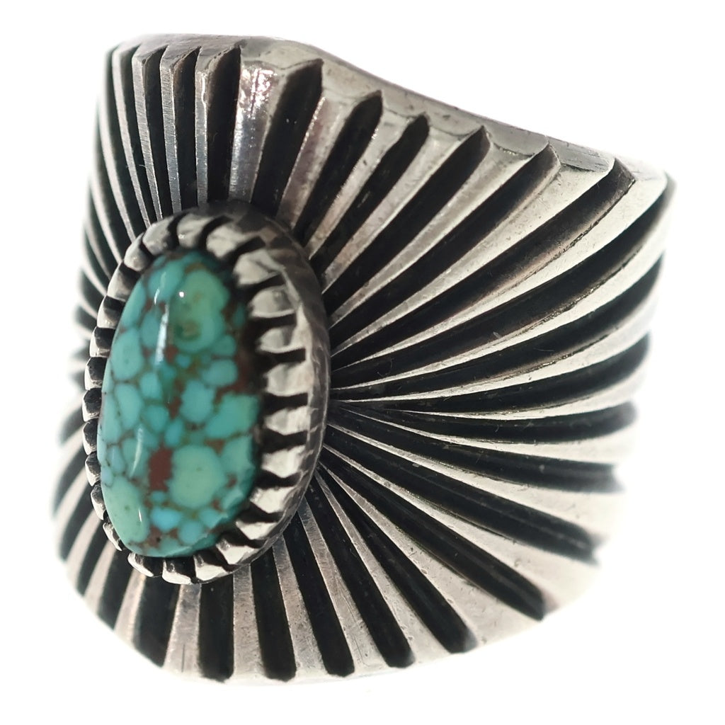 INDIAN JEWELRY(インディアンジュエリー) ナバホ族 Harrison Jim ハリソン・ジム作 ナバホリング 19号 シルバー