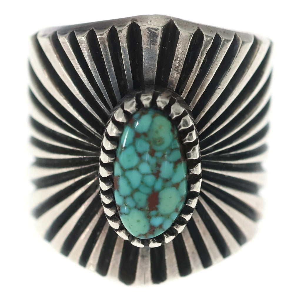 INDIAN JEWELRY(インディアンジュエリー) ナバホ族 Harrison Jim ハリソン・ジム作 ナバホリング 19号 シルバー
