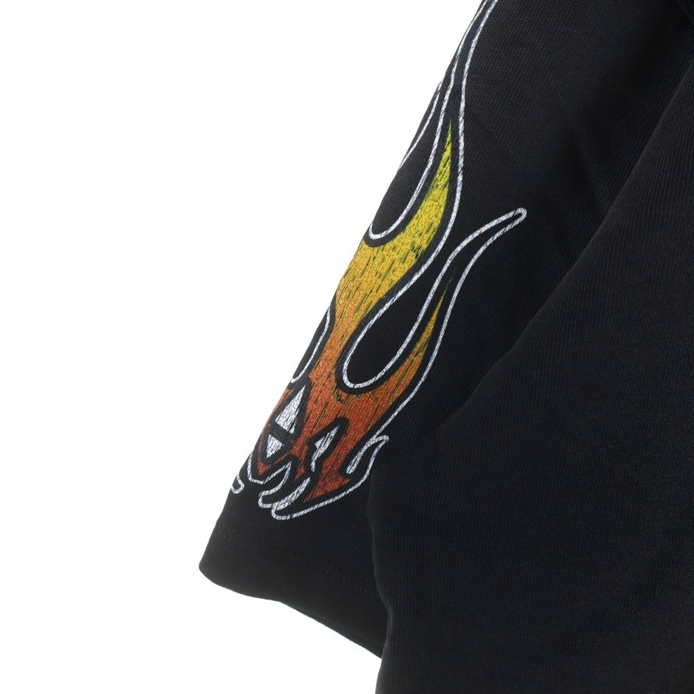 AMIRI(アミリ) 26SS MA Flames OS TEE フレイムプリントオーバーサイズ半袖Tシャツ AMTOJR1111 ブラック