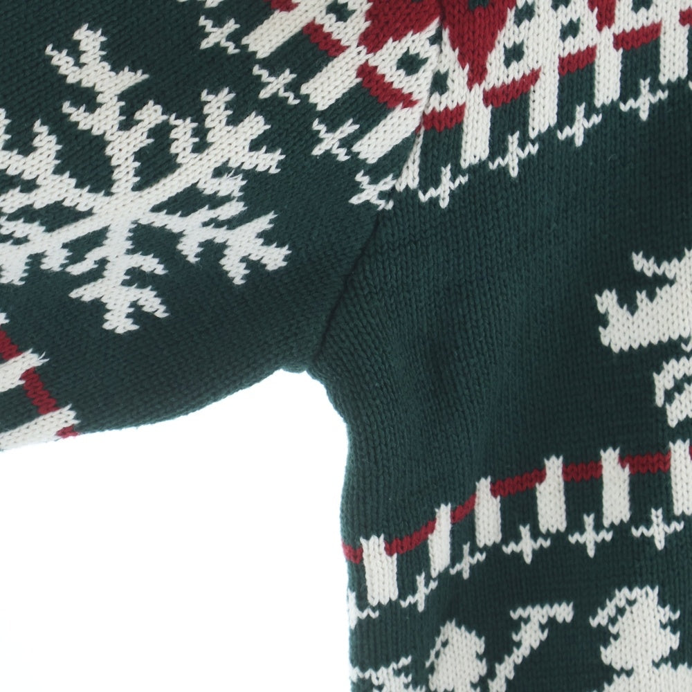 KITH(キス) 24AW The Grinch Fair Isle Lewis Crewneck グリンチ ノルディックニットセーター グリーン