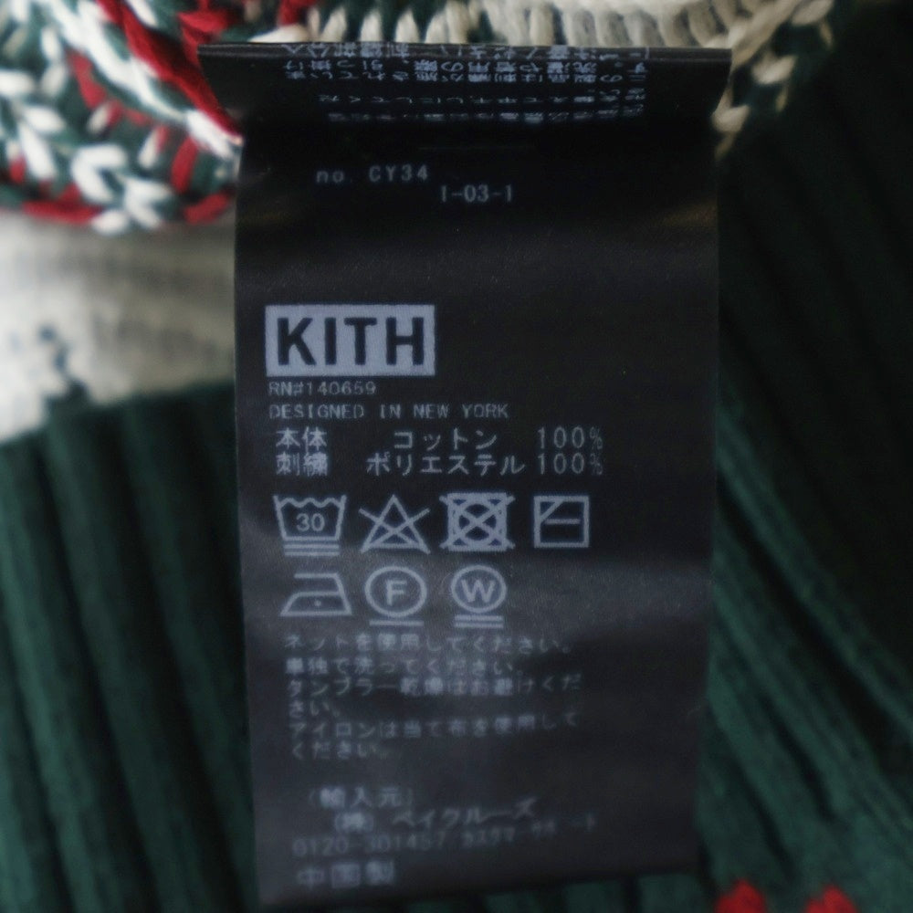 KITH(キス) 24AW The Grinch Fair Isle Lewis Crewneck グリンチ ノルディックニットセーター グリーン