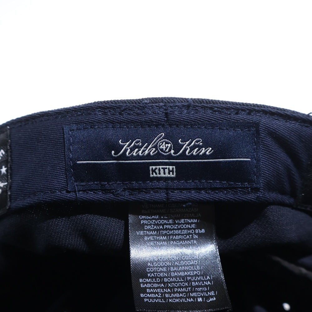 KITH(キス) ×Brooklyn Museum 47 New York Yankees Franchise LS Cap NYロゴフランチャイズ LS キャップ ネイビー