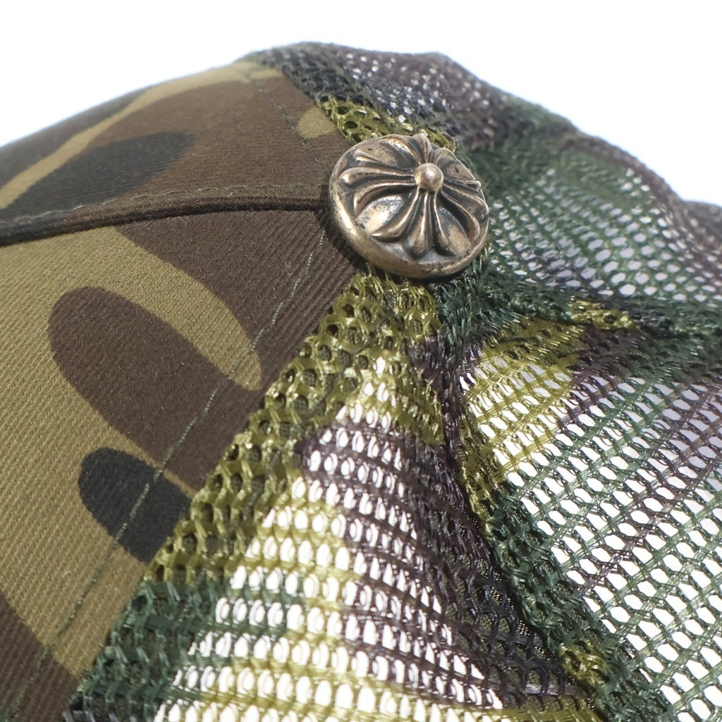 CHROME HEARTS(クロムハーツ) OLD TRUCKER CAP オールド クロスボール メッシュキャップ カモフラ