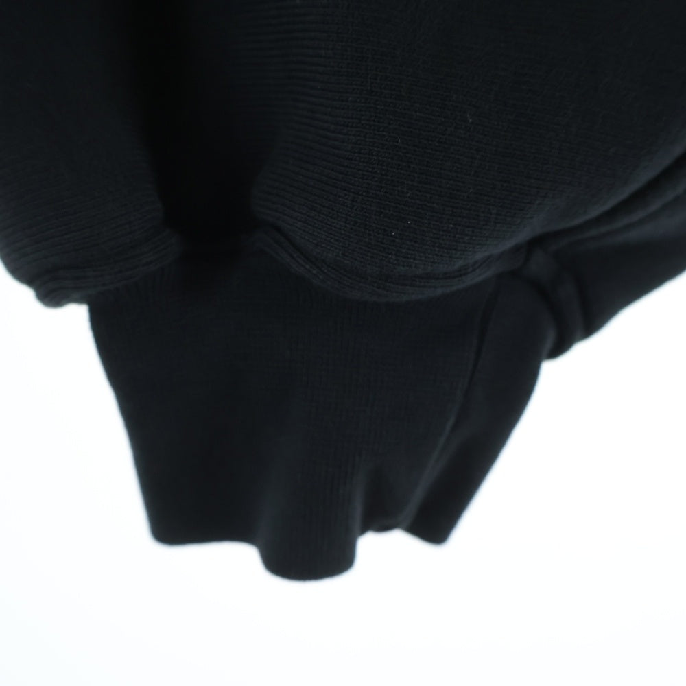 ALEXANDER WANG(アレキサンダーワン) Cropped Zip-up Hoodie クロップドジップアップフーディーパーカー 4CC1242077 ブラック レディース