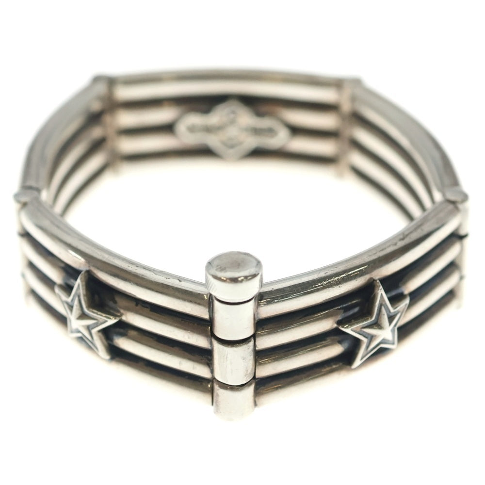 CODY SANDERSON(コディーサンダーソン) 4 Row Wire Link w/ Stars Bracelet 4ロウワイヤーリンクwスターズブレスレット シルバー