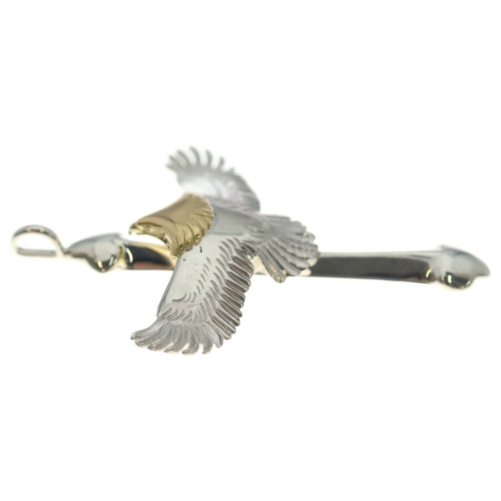 TADY & KING(タディアンドキング) ラージクロス小イーグル頭金カスタム ペンダントトップ シルバー/ゴールド