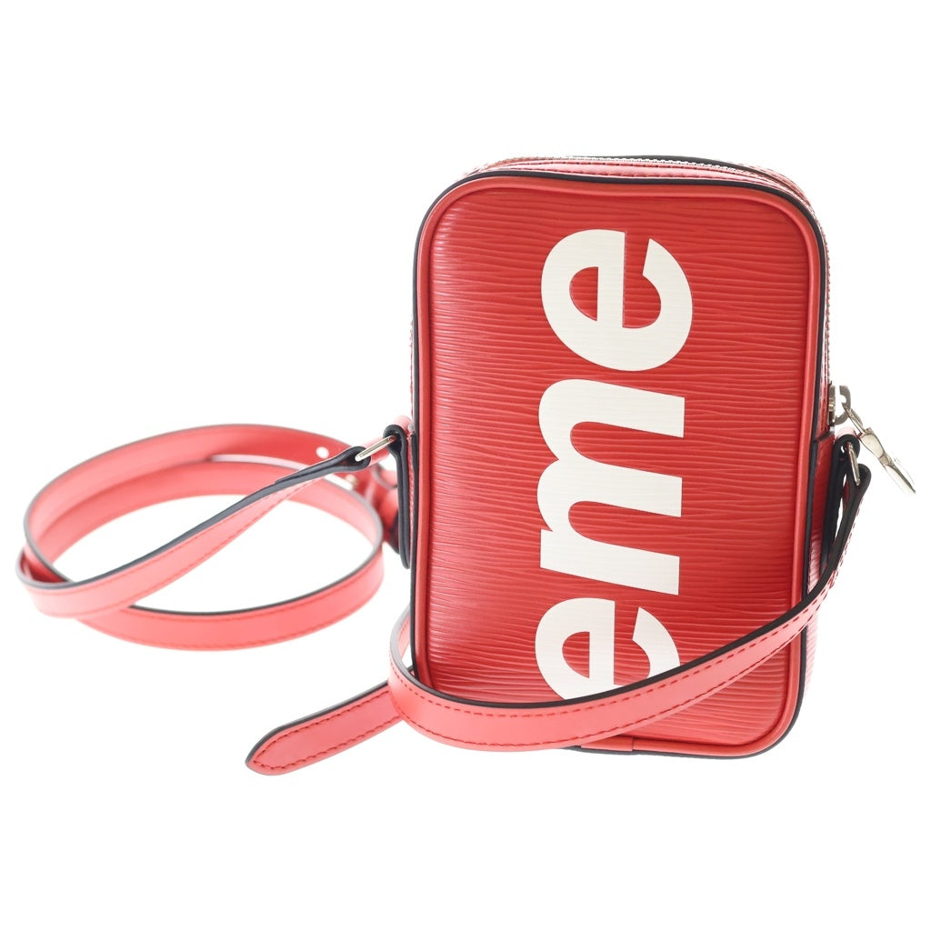 SUPREME(シュプリーム) 17AW×Louis Vuitton LV Danube PPM ルイヴィトン エピ ダヌーヴ PPM レザーショルダーバッグ M53434 レッド