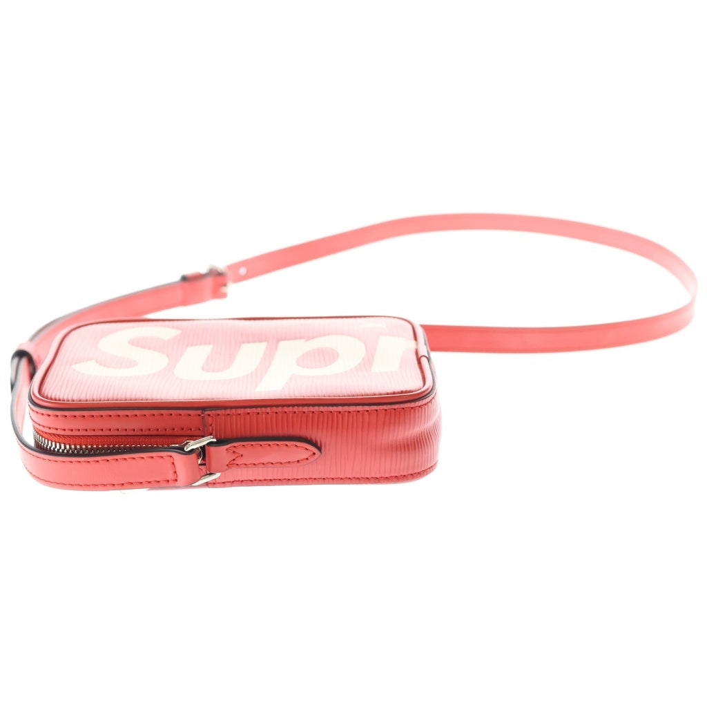 SUPREME(シュプリーム) 17AW×Louis Vuitton LV Danube PPM ルイヴィトン エピ ダヌーヴ PPM レザーショルダーバッグ M53434 レッド