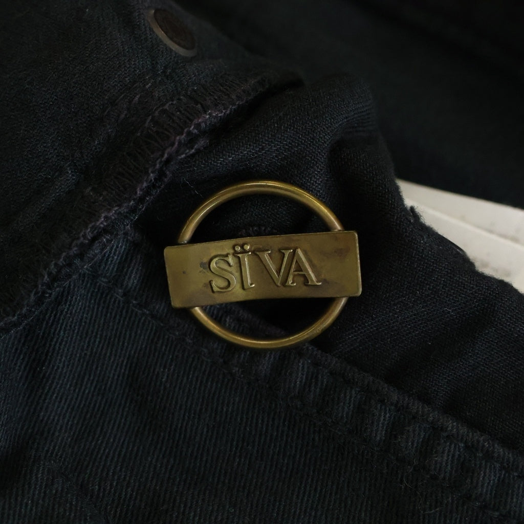 Siva(シヴァ) 2011年製 アシンメトリーレイヤードカーゴパンツ ブラック