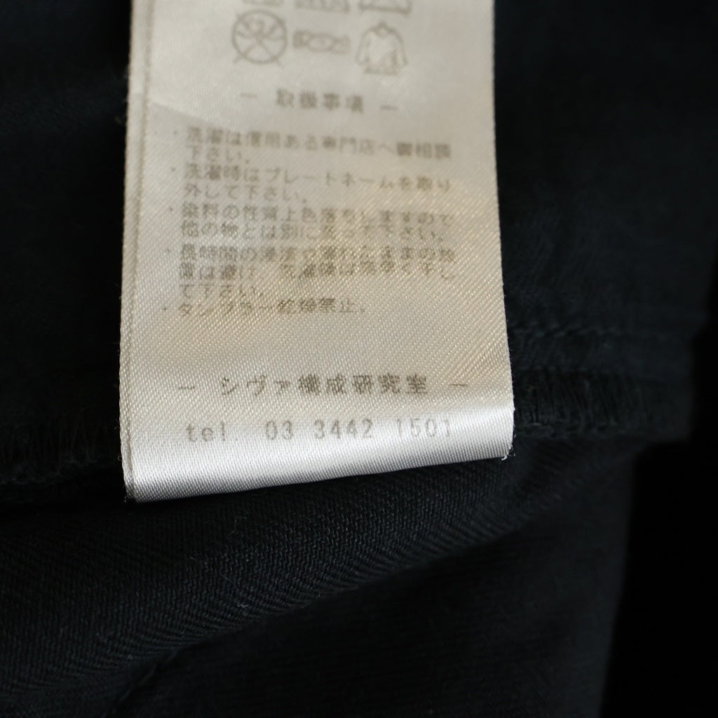 Siva(シヴァ) 2011年製 アシンメトリーレイヤードカーゴパンツ ブラック