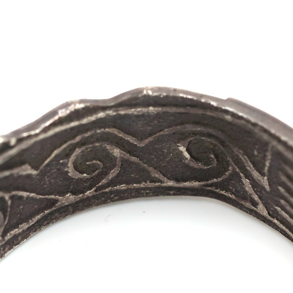 INDIAN JEWELRY(インディアンジュエリー) ホピ族 Gerald Lomaventema ジェラルドロマベンテマ作 バッファローバングル シルバー