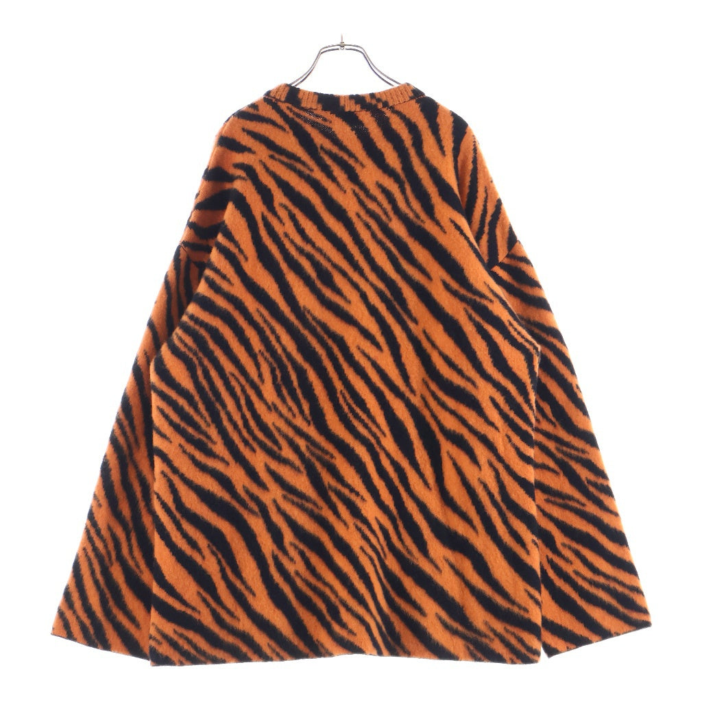 BALENCIAGA(バレンシアガ) 22SS Year of the Tiger タイガーパターンニットセーター 682239 T7170 オレンジ/ブラック