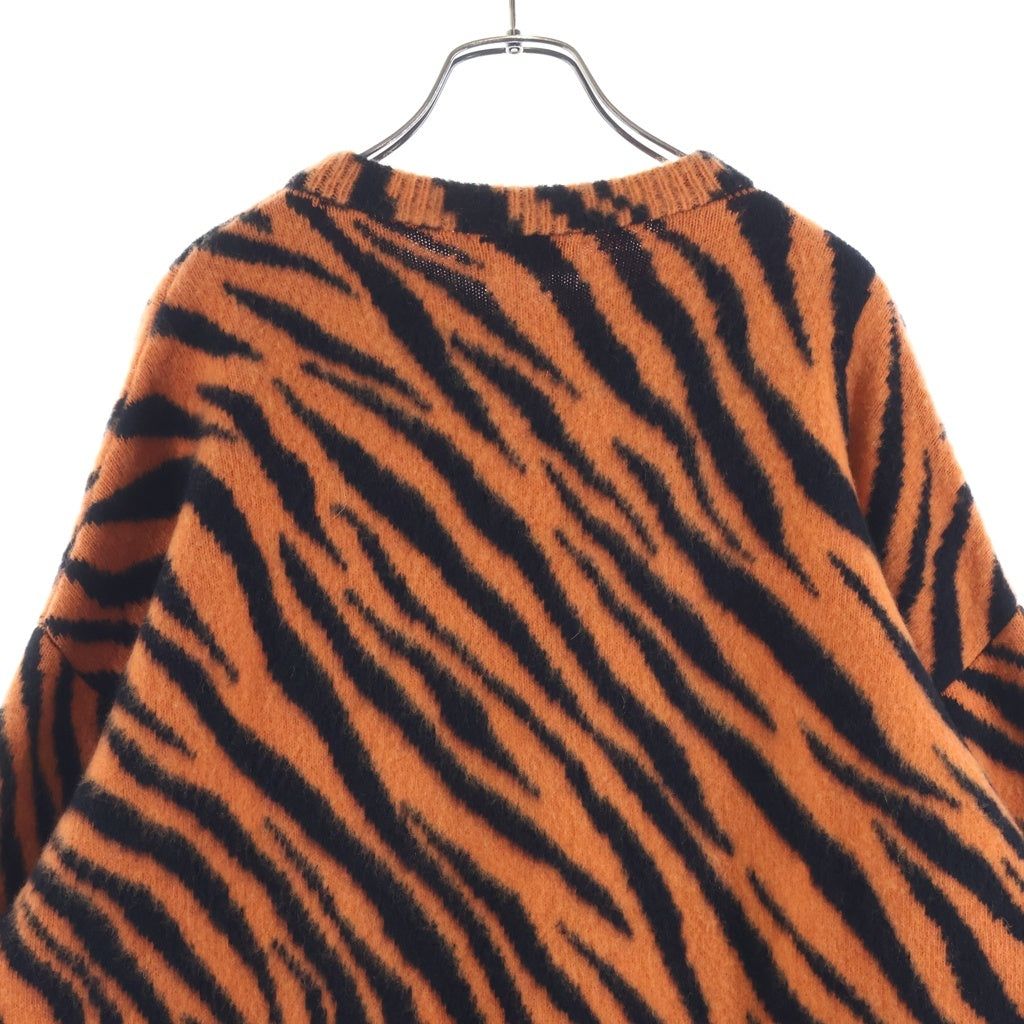 BALENCIAGA(バレンシアガ) 22SS Year of the Tiger タイガーパターンニットセーター 682239 T7170 オレンジ/ブラック
