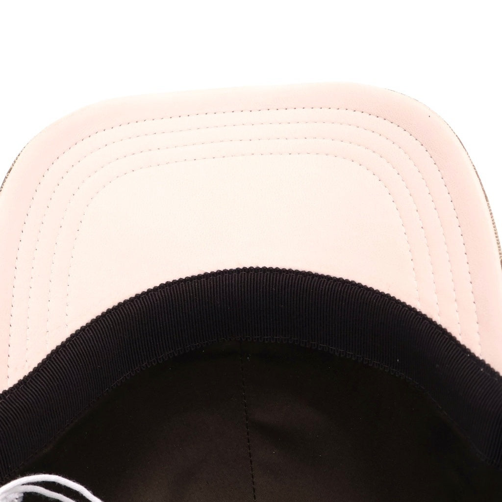 GUCCI(グッチ) 25SS×ヒグチユウコ 日本限定 GGキャンバスベースボールキャップ 帽子 847862 3HBFT ベージュ/ピンク レディース