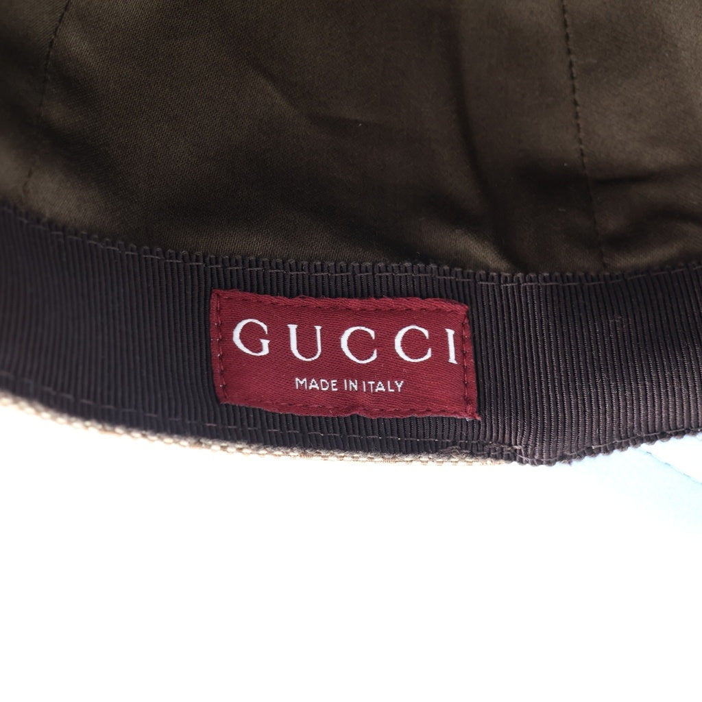 GUCCI(グッチ) 25SS×ヒグチユウコ 日本限定 GGキャンバスベースボールキャップ 帽子 847862 3HBFT ベージュ/ブルー レディース