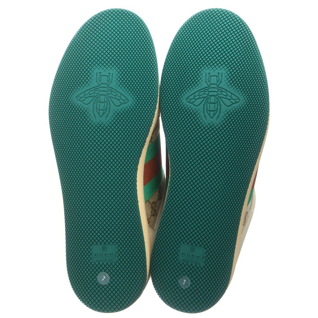 GUCCI(グッチ) SCREENER スクリーナー GGキャンバス ヴィンテージ加工 ミュールシューズ ローカットスニーカー 570443 ベージュ