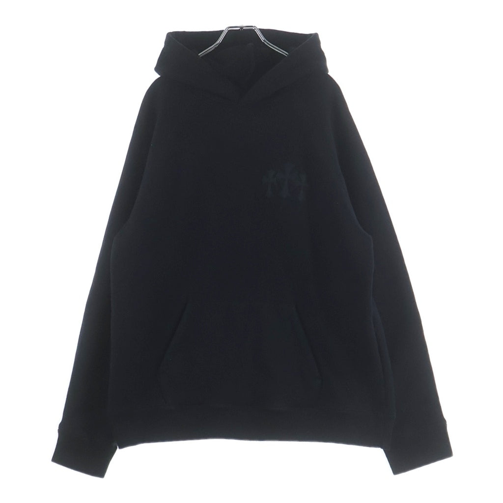 CHROME HEARTS(クロムハーツ) 7-11 HD PLVR SWTSHRT セメタリークロスパッチ バックCHロゴプルオーバーフーディパーカー ブラック