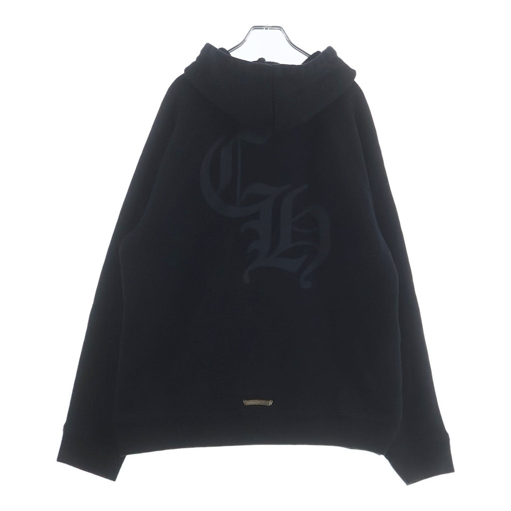 CHROME HEARTS(クロムハーツ) 7-11 HD PLVR SWTSHRT セメタリークロスパッチ バックCHロゴプルオーバーフーディパーカー ブラック