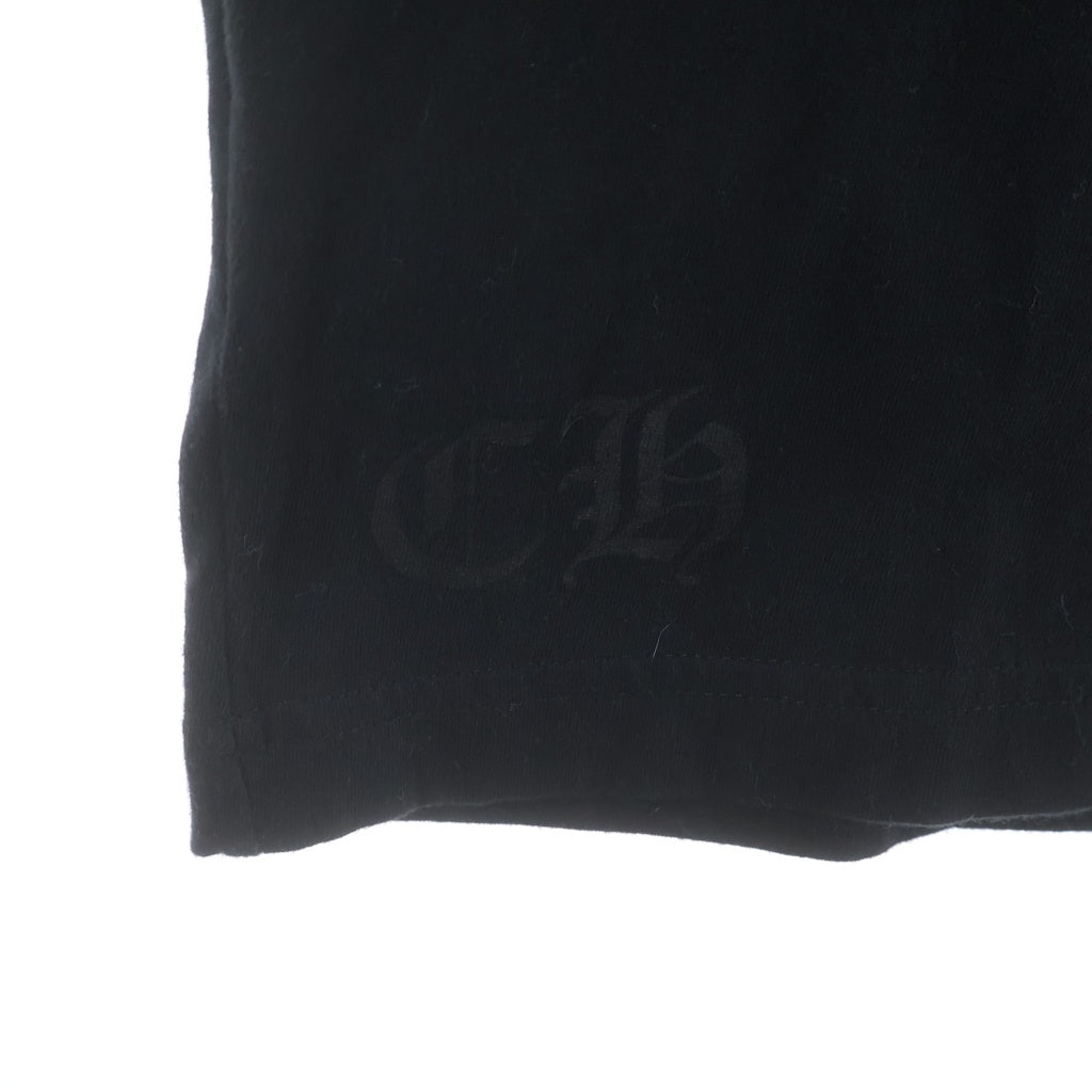 CHROME HEARTS(クロムハーツ) CH T-SHIRT スクロールラベルプリントポケット半袖Tシャツ カットソー ブラック
