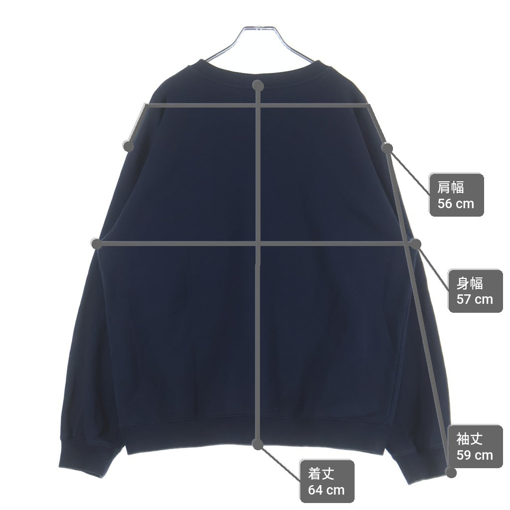 CELINE(セリーヌ) 26SS PARIS ロゴプリントスウェットトレーナー RY0S1510Z.07RV ネイビー