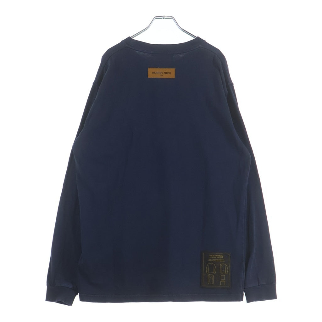 LOUIS VUITTON(ルイヴィトン) 21SS インサイドアウトクルーネック長袖Tシャツ ロンT RM211Q JYN HIY46W ネイビー