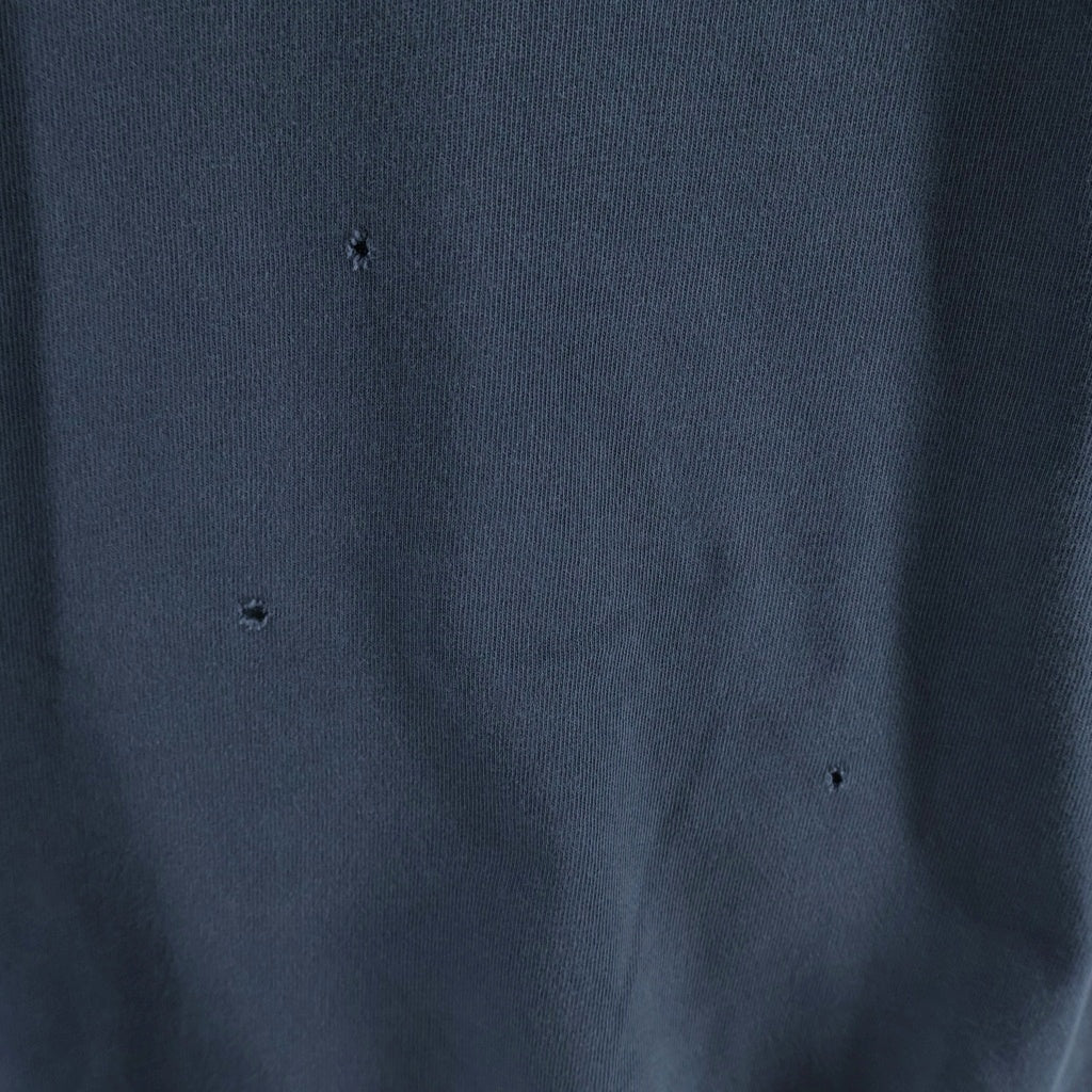 ENFANTS RICHES DEPRIMES(アンファンリッシュデプリメ) 25SS CLASSIC LOGO LS T-SHIRT ウォッシュドダメージ加工ロゴプリント長袖Tシャツ グレー