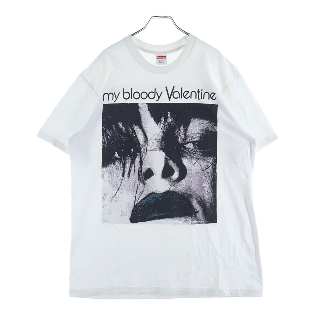 SUPREME(シュプリーム) ×My Bloody Valentine Feed MeWithYourKissTeeマイ ブラッディ バレンタイン フィード ミーウィズ ユアーキス 半袖Tシャツ ホワイト