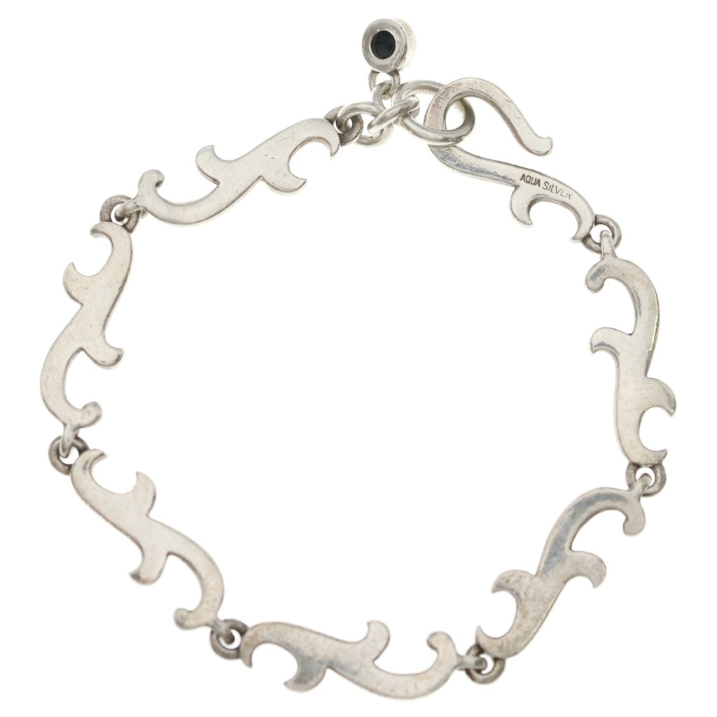 AQUA SILVER(アクアシルバー) ブラックストーンアラベスクブレスレット