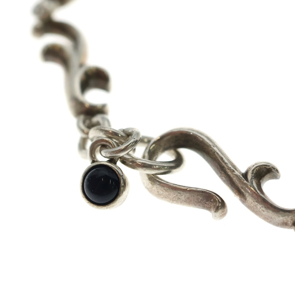 AQUA SILVER(アクアシルバー) ブラックストーンアラベスクブレスレット