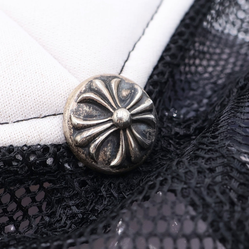 CHROME HEARTS(クロムハーツ) TRUCKER CAP トラッカーキャップ CHパッチクロスボール付メッシュキャップ 帽子 ブラック/ホワイト