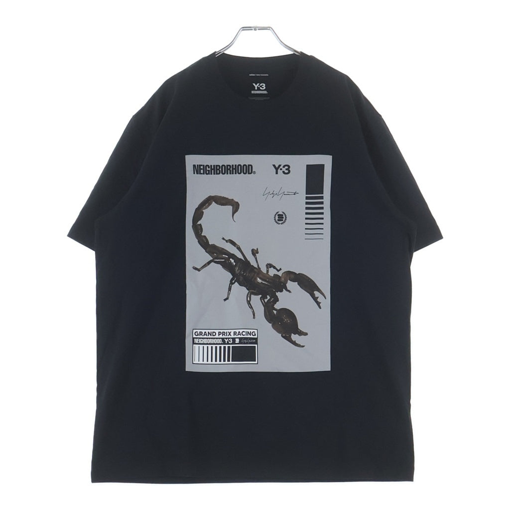 Y-3(ワイスリー) ×NEIGHBORHOODNBHD GRAPHIC TEE エヌビーエイチディー グラフィック ティーKC8823 ブラック