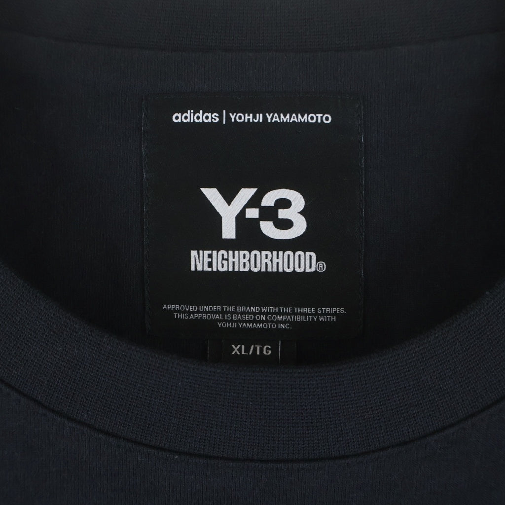 Y-3(ワイスリー) ×NEIGHBORHOODNBHD GRAPHIC TEE エヌビーエイチディー グラフィック ティーKC8823 ブラック