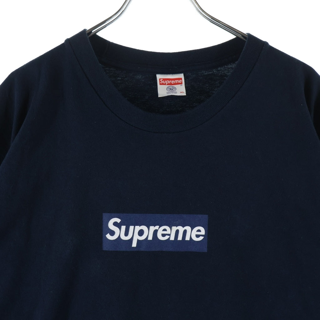 SUPREME(シュプリーム) 15SS New York Yankees Box Logo Tee ニューヨークヤンキース ボックスロゴ 半袖Tシャツ カットソー ネイビ