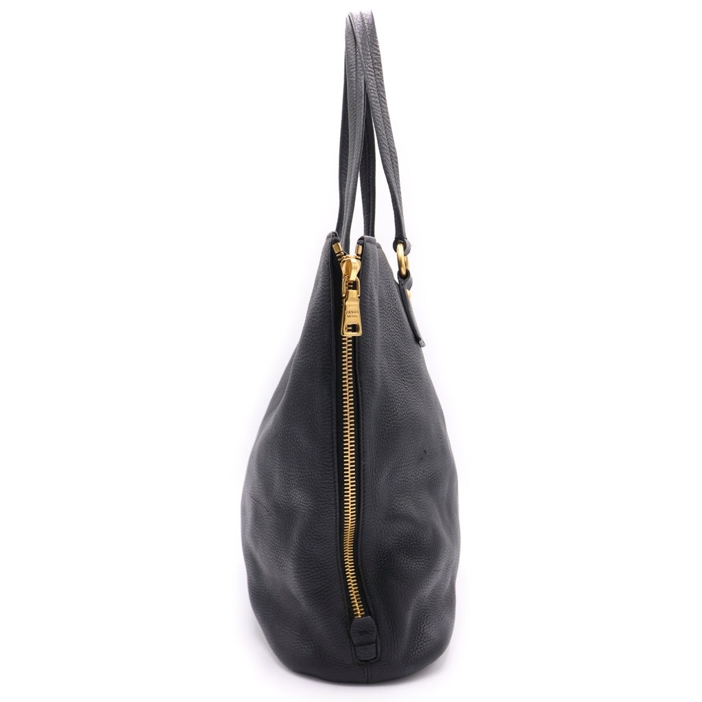 PRADA(プラダ) ロゴレザーハンドバッグ ブラック BR4372 レディース