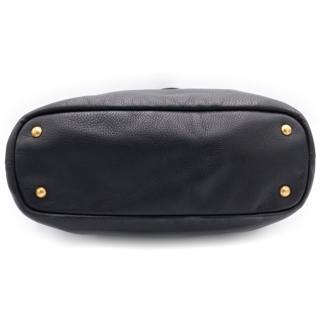 PRADA(プラダ) ロゴレザーハンドバッグ ブラック BR4372 レディース