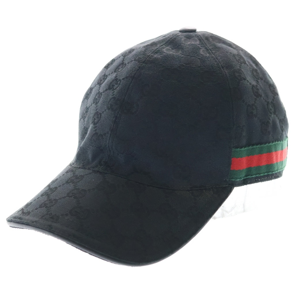 GUCCI(グッチ) GGキャンパスベースボールキャップ ブラック