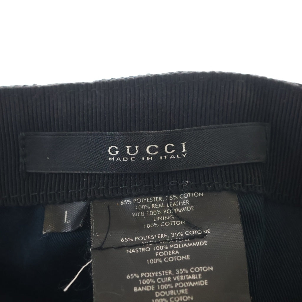 GUCCI(グッチ) GGキャンパスベースボールキャップ ブラック