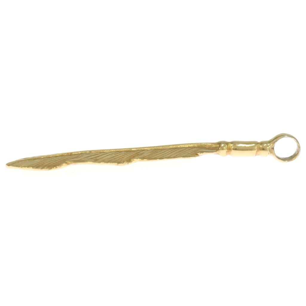 REDMAN(レッドマン) 小フェザーペンダントトップ 左向き ゴールド