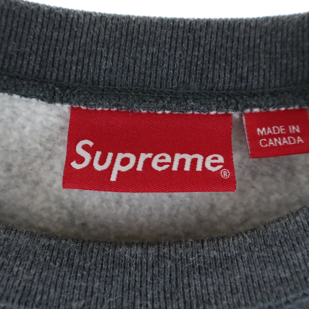 SUPREME(シュプリーム) 23AW Small Box Crewneck Charcoal スモールボックスロゴクルーネックスウェットトレーナー チャコールグレー