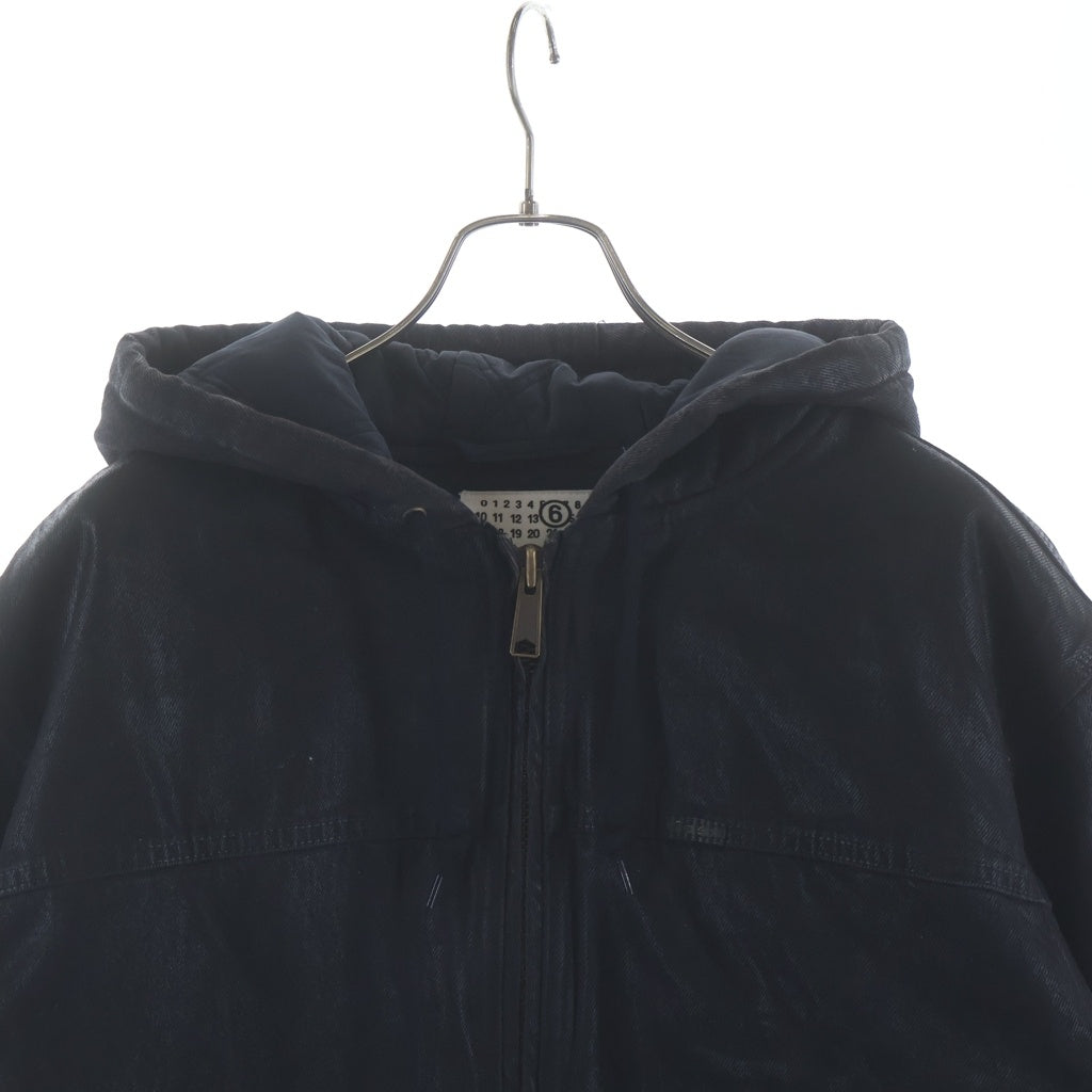 SUPREME(シュプリーム) 24SS×MM6 Maison Margiela Foil Hooded Work Jacket MM6メゾンマルジェラ フォイルフーデッドワークジャケット ブラック