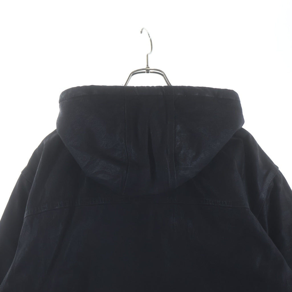 SUPREME(シュプリーム) 24SS×MM6 Maison Margiela Foil Hooded Work Jacket MM6メゾンマルジェラ フォイルフーデッドワークジャケット ブラック
