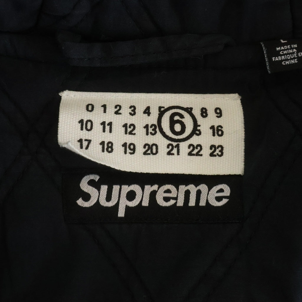 SUPREME(シュプリーム) 24SS×MM6 Maison Margiela Foil Hooded Work Jacket MM6メゾンマルジェラ フォイルフーデッドワークジャケット ブラック
