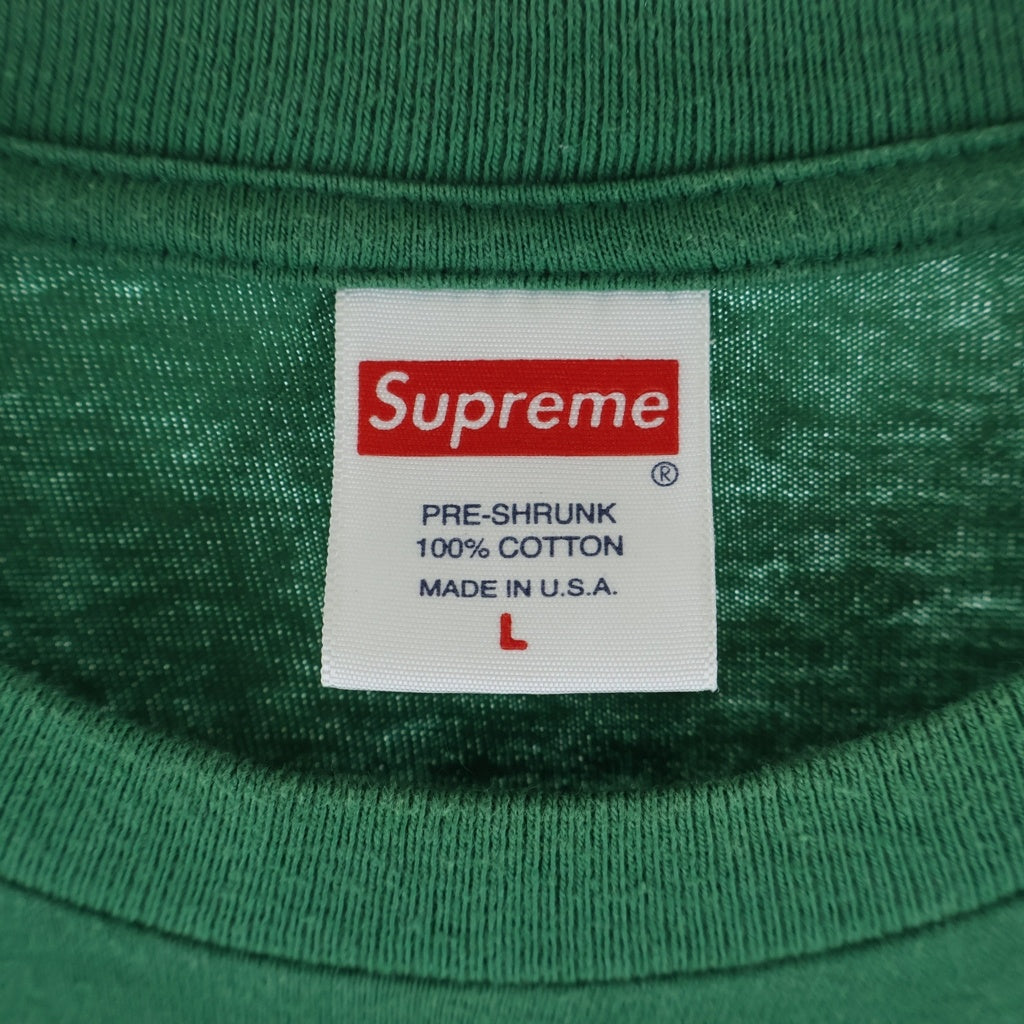 SUPREME(シュプリーム) 20AW Box Logo L/S Tee ボックスロゴプリント クルーネック長袖Tシャツ カットソー グリーン