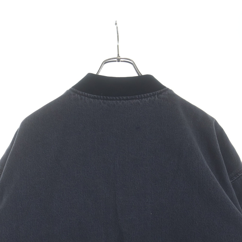 SUPREME(シュプリーム) 23SS Washed Knockout Denim Varsity Jacket ウォッシュドノックアウトデニムバーシティジャケット ブラック
