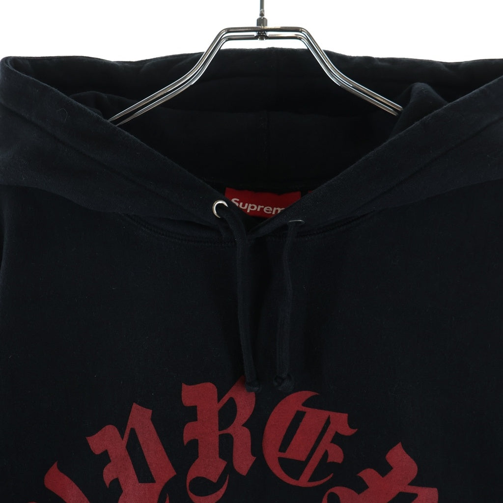 SUPREME(シュプリーム) 24AW Printed Arc Hooded Sweatshirt ロゴプリントフーデッドプルオーバーフーディーパーカー ブラック