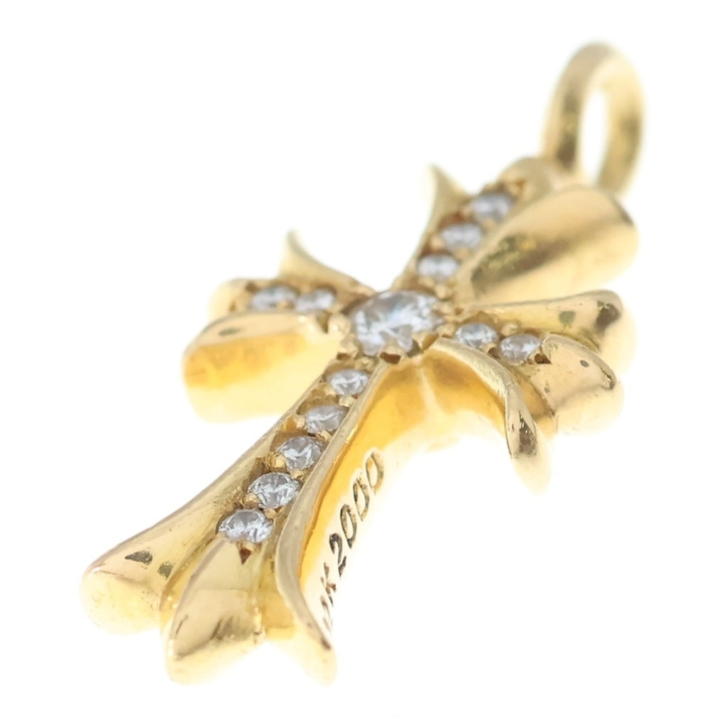 CHROME HEARTS(クロムハーツ) 22K TNY CRSF P/DIA タイニーファットクロス PAVEダイヤ ペンダントトップ ゴールドBCA033